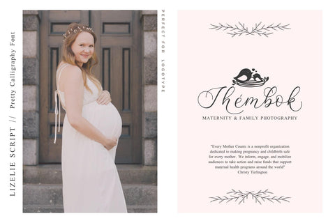 Lizelie Calligraphy font Font Javapep 