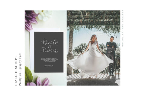 Lizelie Calligraphy font Font Javapep 