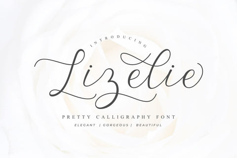 Lizelie Calligraphy font Font Javapep 