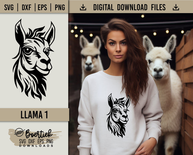 Llama 1, SVG file SVG Boertiek 