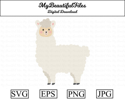 llama - Animal SVG MyBeautifulFiles 