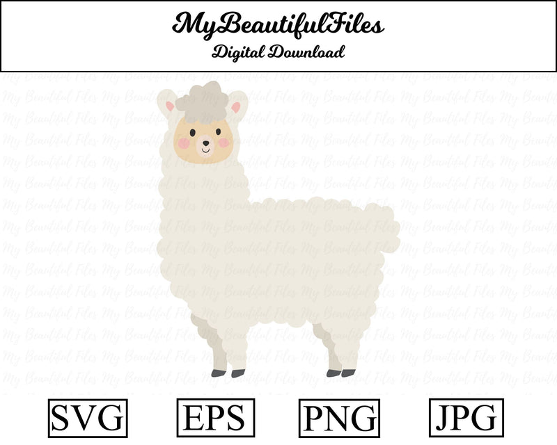 llama - Animal SVG MyBeautifulFiles 