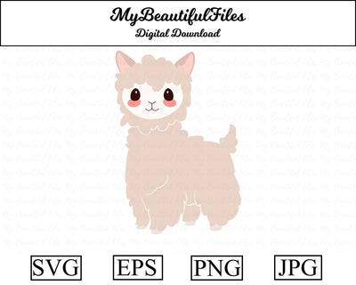 Llama - Animal SVG MyBeautifulFiles 