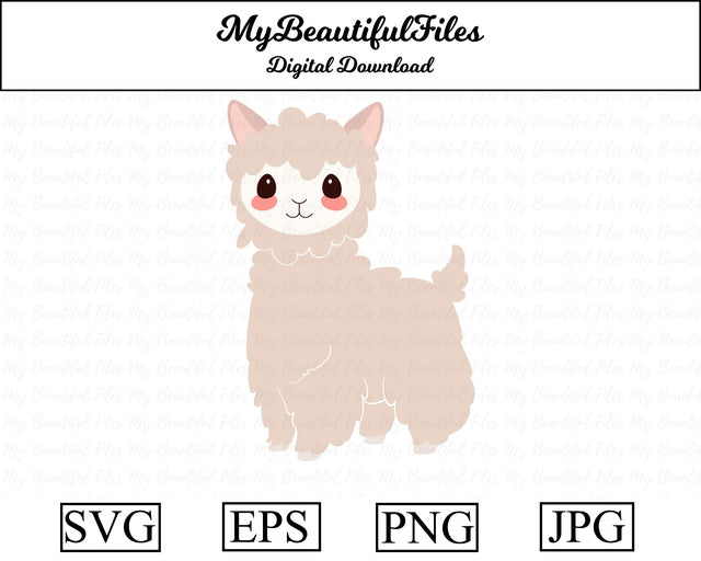 Llama - Animal SVG MyBeautifulFiles 