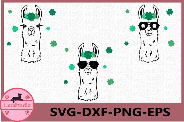 Llama Clover Svg SVG Lerastudio 