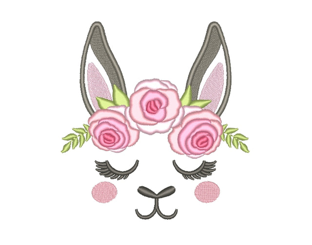 Llama Face Embroidery Design, 3 sizes Embroidery/Applique DESIGNS Nino Nadaraia 