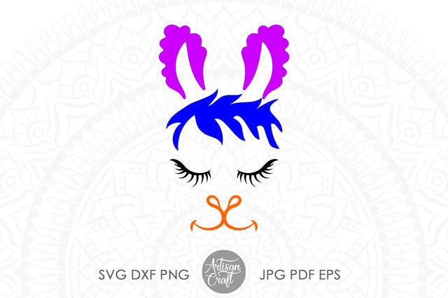Llama face SVG, Llama SVG, cut file SVG Artisan Craft SVG 