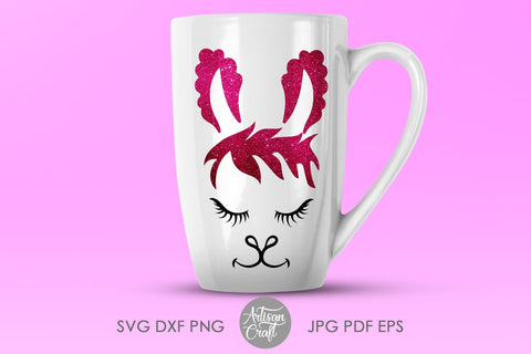 Llama face SVG, Llama SVG, cut file SVG Artisan Craft SVG 