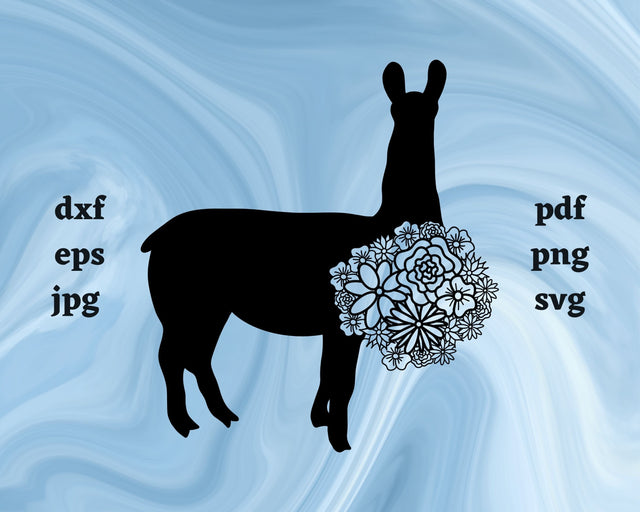 Llama Mandala SVG Cut File SVG Northern Light SVG 