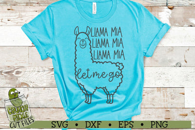 LLama Mia SVG Cut File SVG Crunchy Pickle 