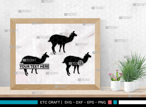 Llama Monogram, Llama Silhouette, Llama SVG, Lama Svg, Llama Mama Svg, Cute Llama Svg, Alpaca Svg, SB00290 SVG ETC Craft 