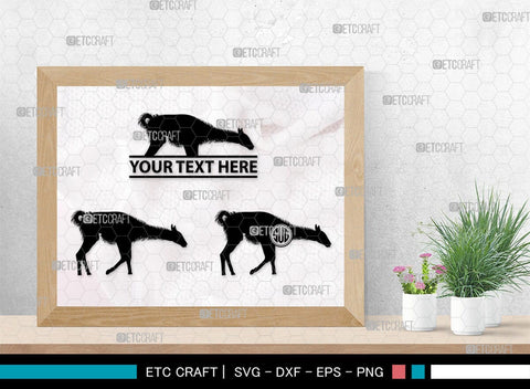 Llama Monogram, Llama Silhouette, Llama SVG, Lama Svg, Llama Mama Svg, Cute Llama Svg, Alpaca Svg, SB00290 SVG ETC Craft 