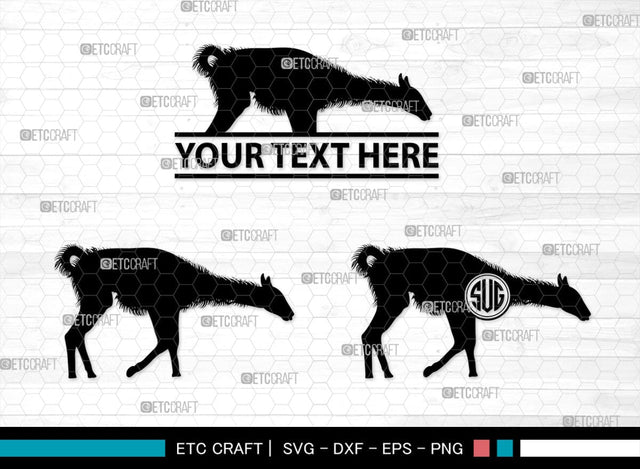 Llama Monogram, Llama Silhouette, Llama SVG, Lama Svg, Llama Mama Svg, Cute Llama Svg, Alpaca Svg, SB00290 SVG ETC Craft 