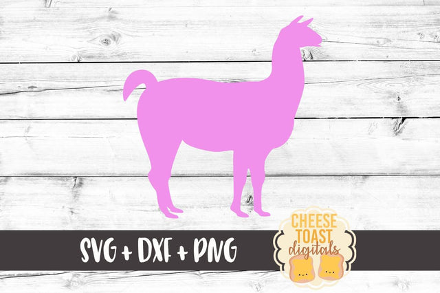 Llama Silhouette SVG Cheese Toast Digitals 
