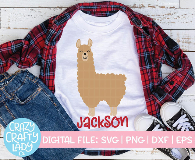 Llama | SVG Cut File SVG Crazy Crafty Lady Co. 