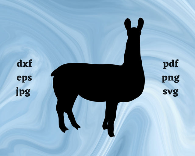 Llama SVG Cut File SVG Northern Light SVG 