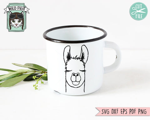 Llama SVG File, Llama Cut File, Cute Llama SVG, Llama Face SVG Cut File, Animal SVG File, Animal Face SVG, Alpaca SVG File, Alpaca Cut File SVG Wild Pilot 