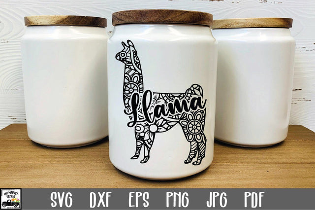 Llama SVG File - Llama Mandala SVG SVG Old Market 