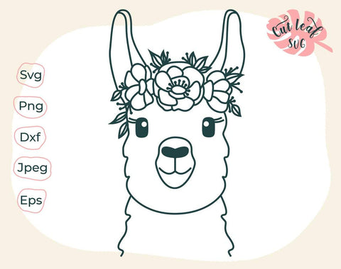 Llama svg, mama llama svg, alpaca svg, farm clipart, cute llama svg SVG CutLeafSvg 