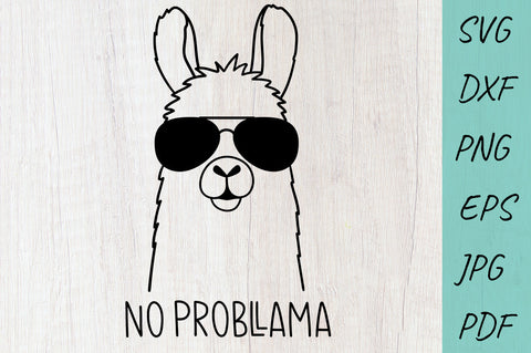 Llama Svg, No Prob Llama Svg File - Lama Head Svg - So Fontsy