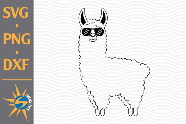 Llama SVG, PNG, DXF Digital Files Include SVG SVGStoreShop 