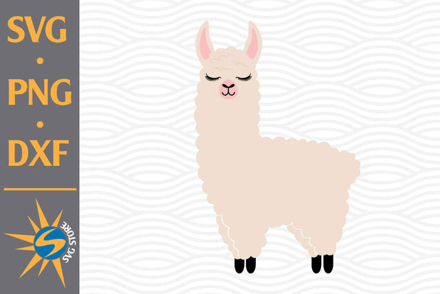 Llama SVG, PNG, DXF Digital Files Include SVG SVGStoreShop 
