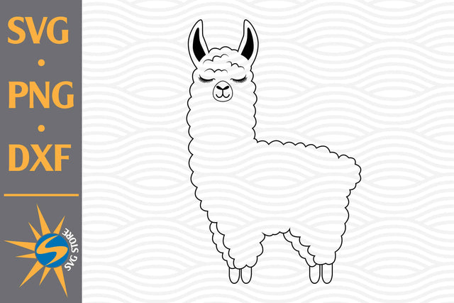 Llama SVG, PNG, DXF Digital Files Include SVG SVGStoreShop 