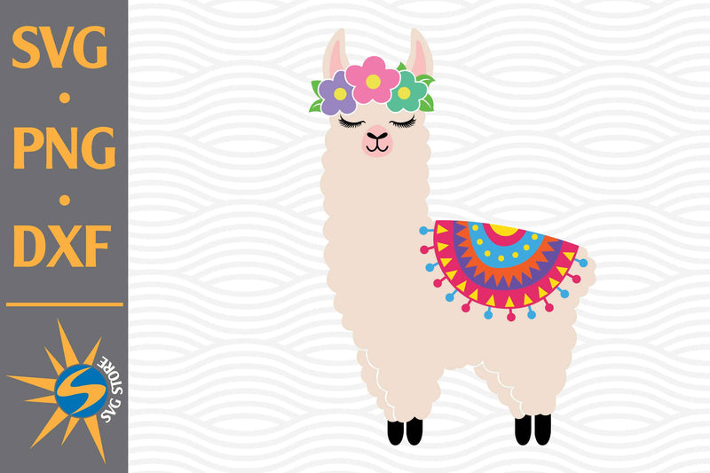 Llama SVG, PNG, DXF Digital Files Include SVG SVGStoreShop 
