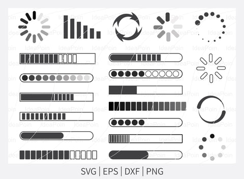 Loading SVG bundle, Loading Clipart, Loading SVG file, Baby Loading Svg, Loading Silhouette, Loading Clipart Cutting File, Printable Png,m SVG Dinvect 