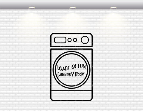 Loads Of Fun Laundry Room - SVG, PNG, DXF, EPS SVG Elsie Loves Design 