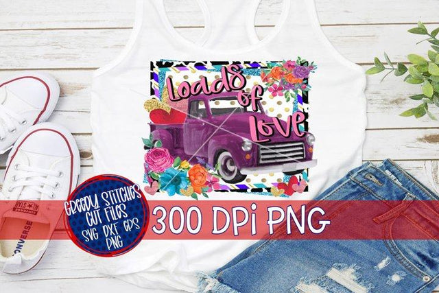 Loads Of Love PNG for Sublimation-Valentine's Day PNG Sublimation Greedy Stitches 