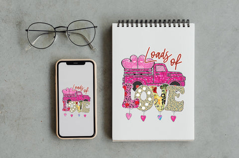 Loads of Love Valentines Truck Sublimation Sublimation Jagonath Roy 