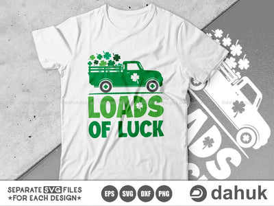 Loads Of Luck, St. Patrick's Day svg, Saint patrick's Day svg, Unicorn svg, Shamrock svg SVG dahukdesign 