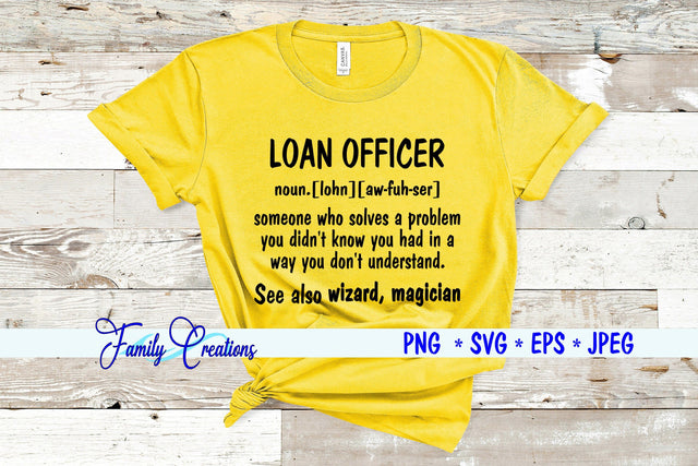 Loan Officer SVG Family Creations 