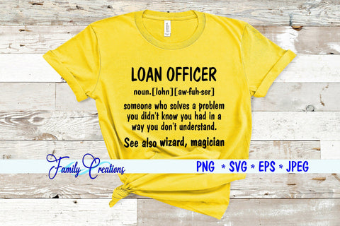 Loan Officer SVG Family Creations 