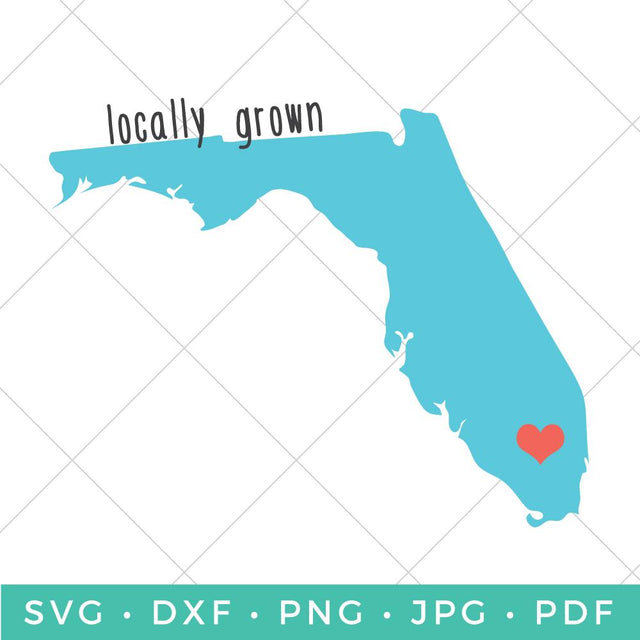 Locally Grown - Florida SVG Hey Let's Make Stuff 