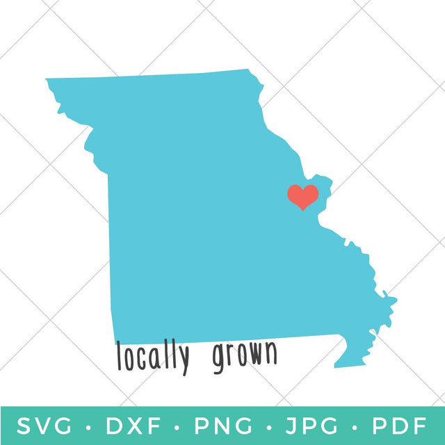 Locally Grown - Missouri SVG Hey Let's Make Stuff 