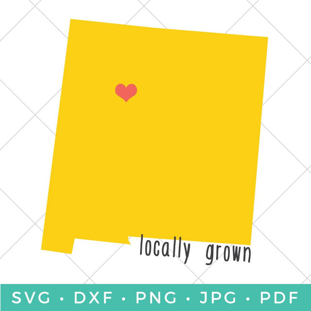 Locally Grown - New Mexico SVG Hey Let's Make Stuff 
