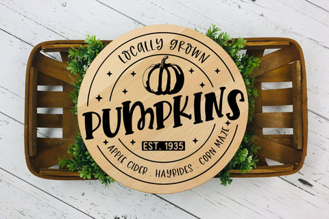 Locally Grown Pumpkins | Fall Farmhouse Sign SVG SVG CraftLabSVG 
