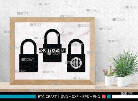 Lock And Key Monogram, Lock And Key Silhouette, Lock And Key SVG Cut Files, Key and Lock Svg, Lock Silhouette Svg, SB00076 SVG ETC Craft 