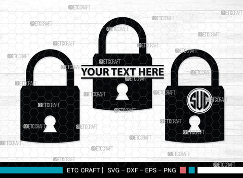 Lock And Key Monogram, Lock And Key Silhouette, Lock And Key SVG Cut Files, Key and Lock Svg, Lock Silhouette Svg, SB00076 SVG ETC Craft 