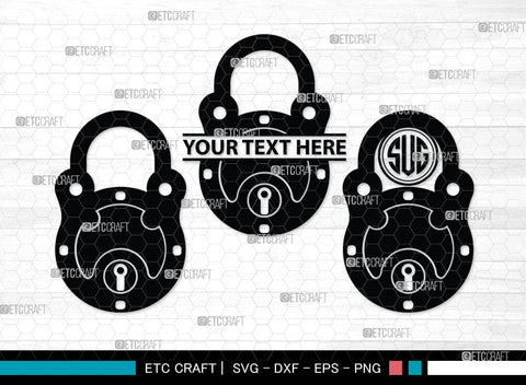 Lock And Key Monogram, Lock And Key Silhouette, Lock And Key SVG Cut Files, Key and Lock Svg, Lock Silhouette Svg, SB00076 SVG ETC Craft 