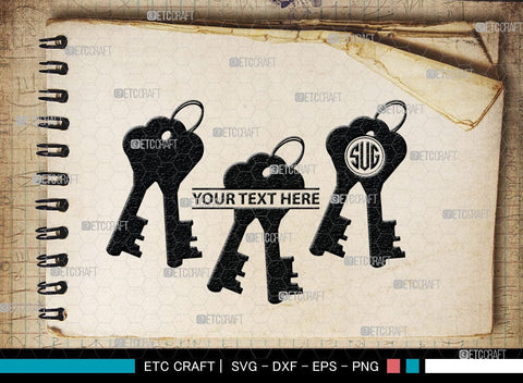 Lock And Key Monogram, Lock And Key Silhouette, Lock And Key SVG Cut Files, Key and Lock Svg, Lock Silhouette Svg, SB00076 SVG ETC Craft 