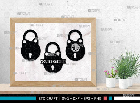 Lock And Key Monogram, Lock And Key Silhouette, Lock And Key SVG Cut Files, Key and Lock Svg, Lock Silhouette Svg, SB00076 SVG ETC Craft 