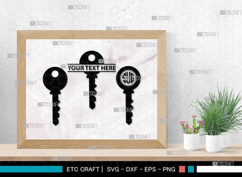 Lock And Key Monogram, Lock And Key Silhouette, Lock And Key SVG Cut Files, Key and Lock Svg, Lock Silhouette Svg, SB00076 SVG ETC Craft 