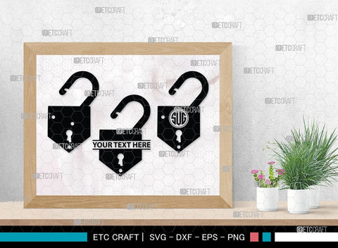 Lock And Key Monogram, Lock And Key Silhouette, Lock And Key SVG Cut Files, Key and Lock Svg, Lock Silhouette Svg, SB00076 SVG ETC Craft 