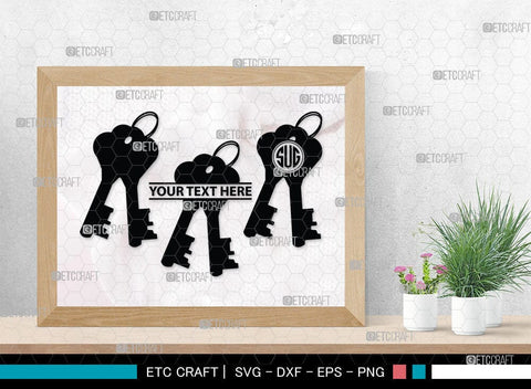 Lock And Key Monogram, Lock And Key Silhouette, Lock And Key SVG Cut Files, Key and Lock Svg, Lock Silhouette Svg, SB00076 SVG ETC Craft 