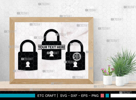 Lock And Key Monogram, Lock And Key Silhouette, Lock And Key SVG Cut Files, Key and Lock Svg, Lock Silhouette Svg, SB00076 SVG ETC Craft 