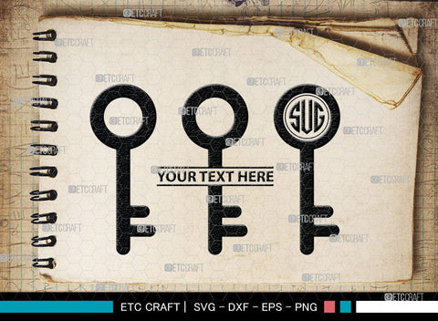 Lock And Key Monogram, Lock And Key Silhouette, Lock And Key SVG Cut Files, Key and Lock Svg, Lock Silhouette Svg, SB00076 SVG ETC Craft 