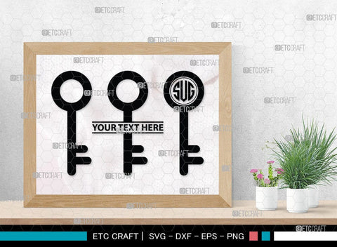 Lock And Key Monogram, Lock And Key Silhouette, Lock And Key SVG Cut Files, Key and Lock Svg, Lock Silhouette Svg, SB00076 SVG ETC Craft 